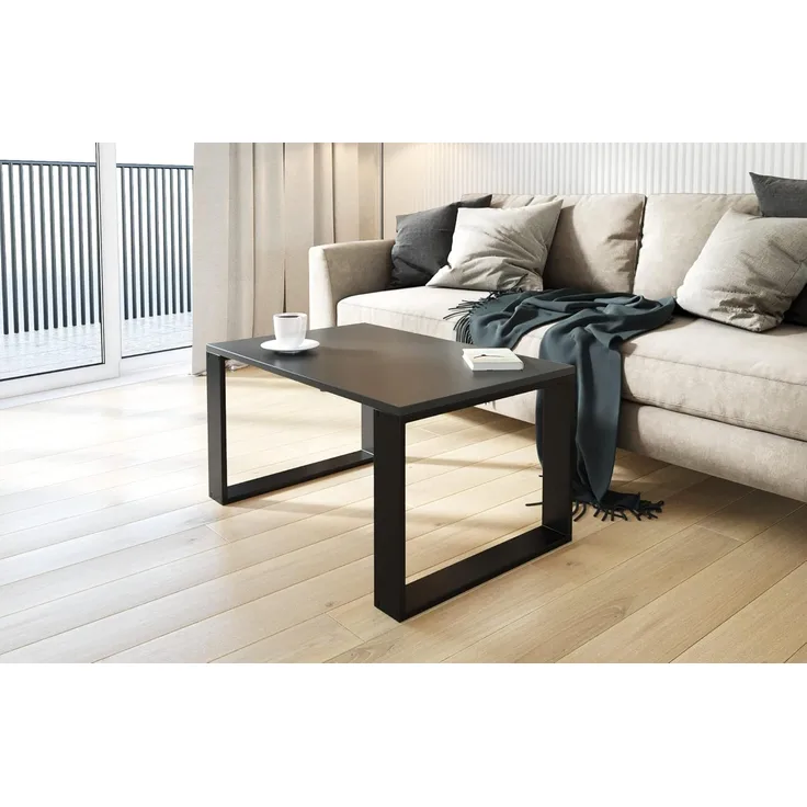 AKKE Außergewöhnlicher Couchtisch Beistelltisch für Wohnzimmer | Kaffee Tee Wohnzimmertisch Tisch | Coffee Table | Zimmer Schlafzimmer Möbel | Deko Modern Anthrazit 100 x 50 x 55