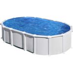 SwimFun Stahlwandpool oval L610 × B375 × H132 cm – Familienpool Komplett-Set