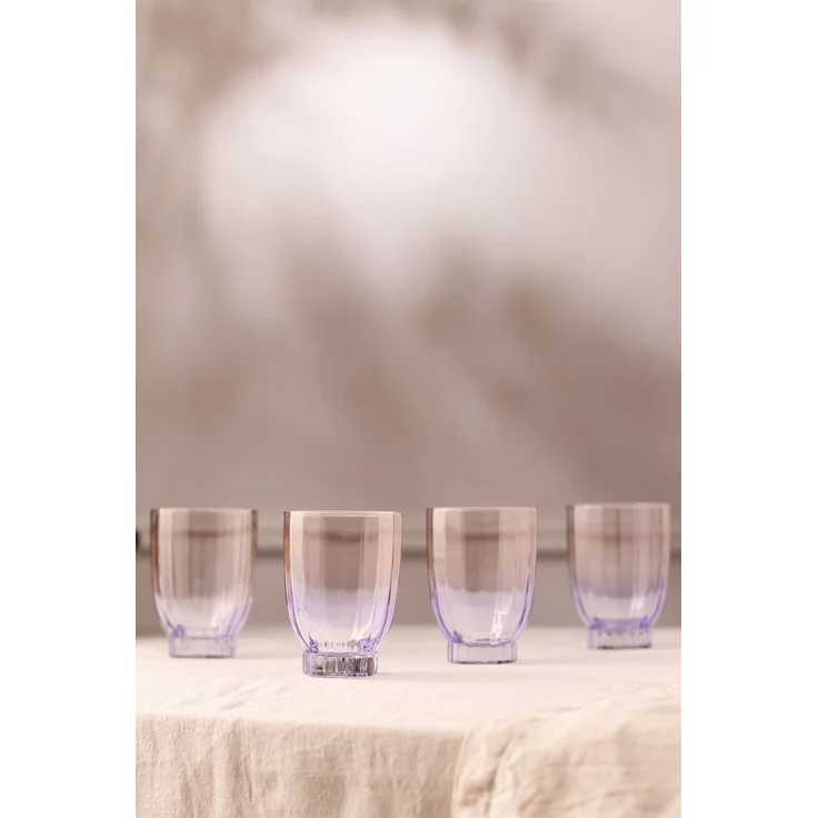 Hermia Concept 'Elite 320 - Purple' Gläser-Set (4-teilig), Lila, 7,9 x 7,9 x 11 cm, 320 ml – Bild 1