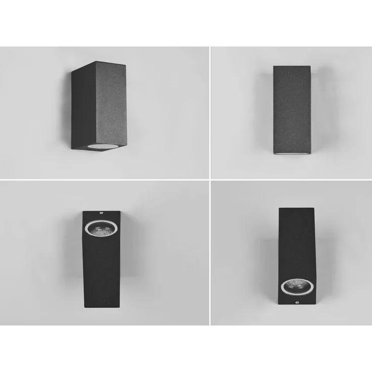 Trio Leuchten Außen-Wandleuchte Roya GU10 anthrazit Up- & Downlight – Bild 11