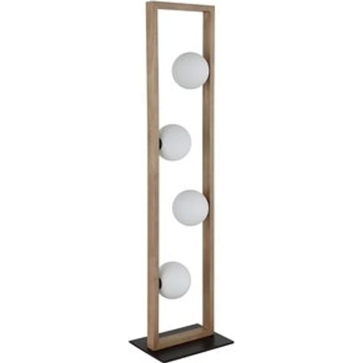 NOWA Stehlampe NANDA, ohne Leuchtmittel, Stehleuchte, Glaskugeln opal, Wohnzimmer, Schlafzimmer, Flur – Bild 6