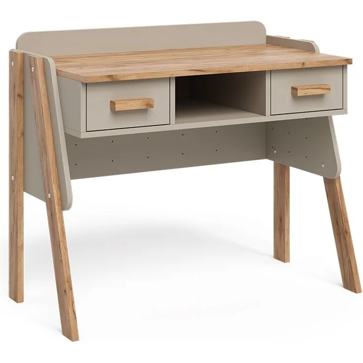 Schreibtisch Malia Cashmere/Artisan 97 x 51 cm mit 2 Schubladen Vitalispa