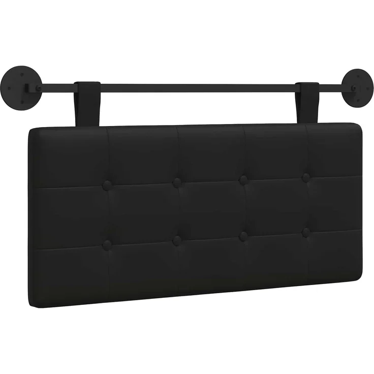 vidaXL Hängendes Kopfteil Schwarz Kunstleder 5 x 100 x 55 cm (Art-Nr 42031883) – Bild 2