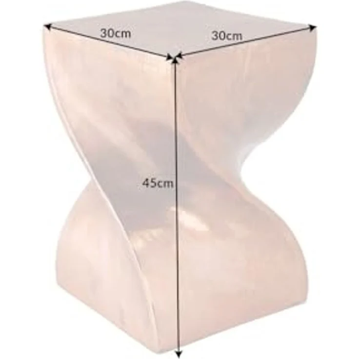 riess-ambiente Beistelltisch TWIST 30cm kupfer geflammt, Hocker · Metall · Modern Design · poliert – Bild 3
