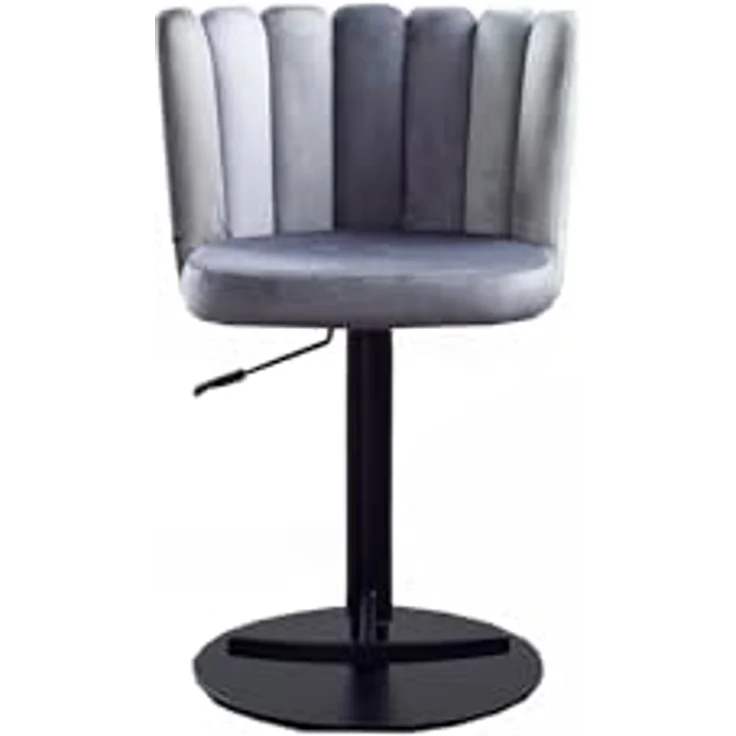 Kawola Barhocker Jada, höhenverstellbar mit 360° Drehfunktion, Grau und Schwarz, Kunststoff, 55x85x53 cm, Esszimmer Barmöbel – Bild 1