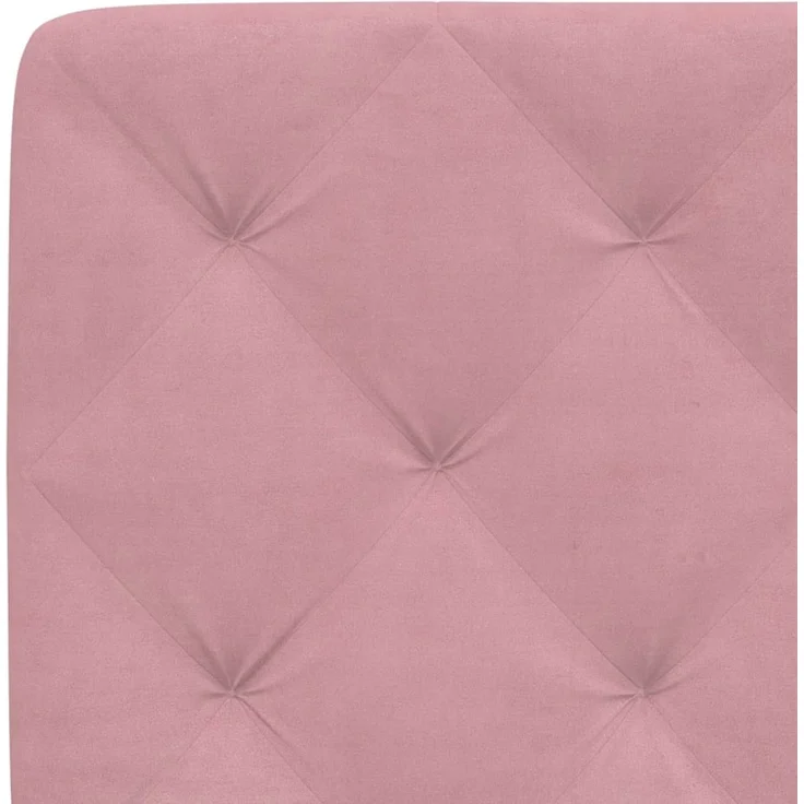 vidaXL Kopfteil-Kissen Rosa 180 cm Samt 374744 – Bild 8