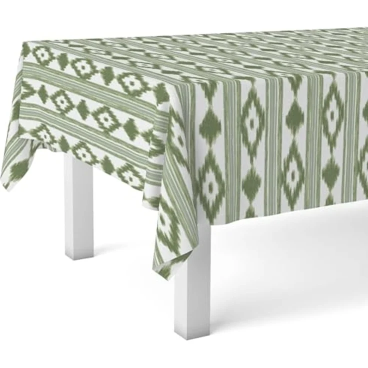 Martina Home Tischdecke, Wachstuch, Malorqui, Grün, 140, rund – Bild 1