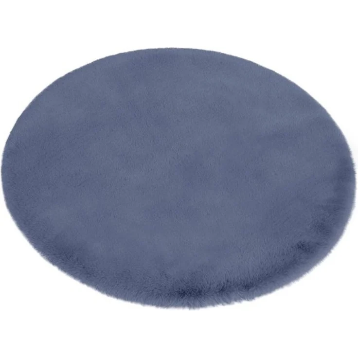 OTTO home Badematte Rabbit Badematten, Badvorleger, Badezimmer Teppich, Höhe 30 mm, rutschhemmend beschichtet, fußbodenheizungsgeeignet, schnell trocknend, strapazierfähig, Polyester, rund, Kaninchenfell-Haptik, Badteppich, rechteckig, rund & als 3-tlg... – Bild 4