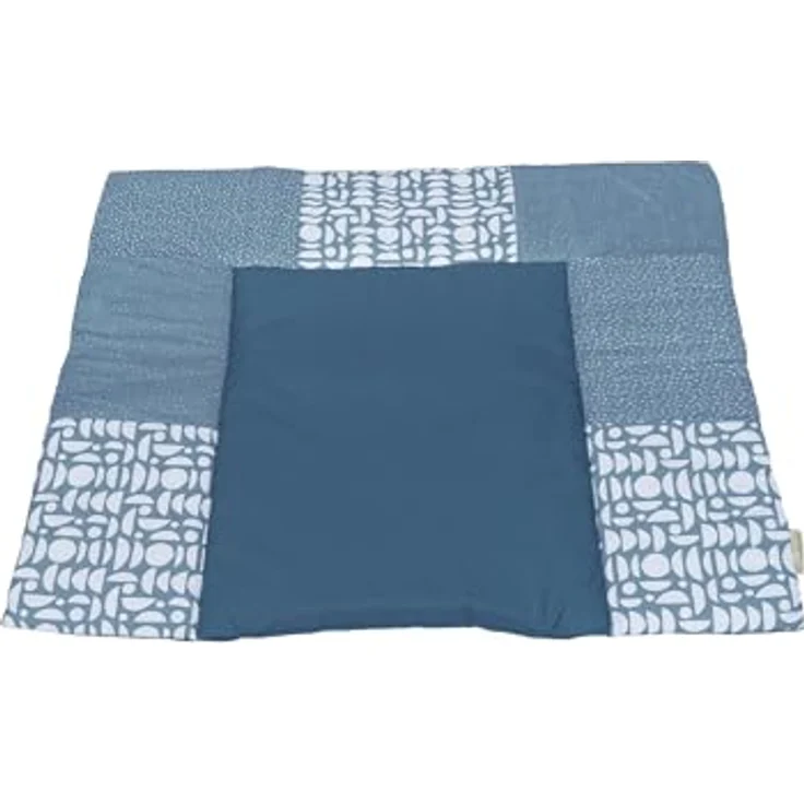 ULLENBOOM ® Wickelauflage 85x75 cm, Blau (Made in EU) - Wickelunterlage Waschbar und für Unterwegs geeignet, Bezug: 100% OEKO TEX Baumwolle, Wickeltischauflage 75x85 – Bild 2