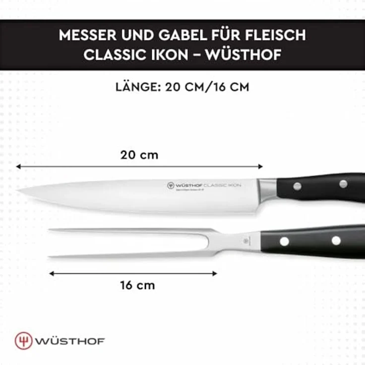 Wüsthof Classic Ikon Tranchierbesteck mit 2 Artikeln – Bild 2