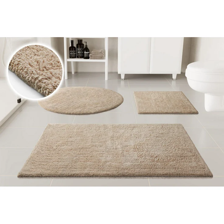 OTTO home Badematte Selenne, Höhe 20 mm, Baumwolle, rechteckig, Badteppich, getuftet, modern, Uni, antirutsch, flauschig, Baumwolle – Bild 5