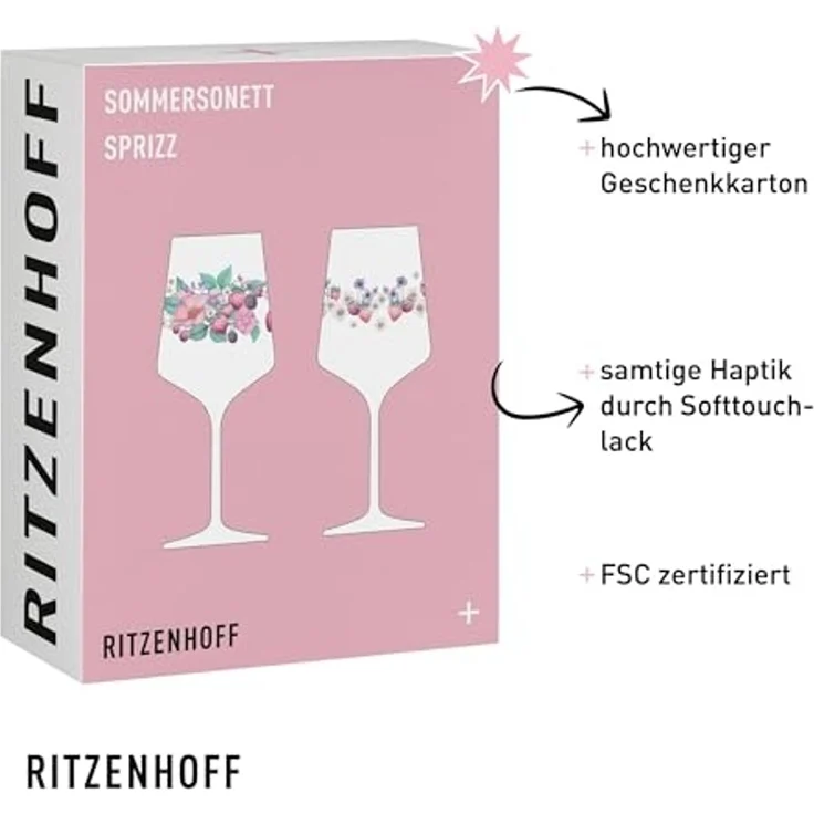 Ritzenhoff 6011004 Aperitifglas 2er-Set F25 SOMMERSONETT Sprizz 2025 – Bild 4
