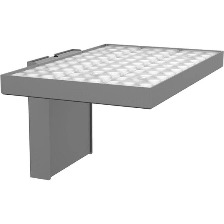 LED Wandleuchte LUZ 38W 5,390lm 840 Silber UGR 16 - LxBxH: 301x212x160mm - 38W - 4,000K - 5,390lm - LTS Licht & Leuchten GmbH
