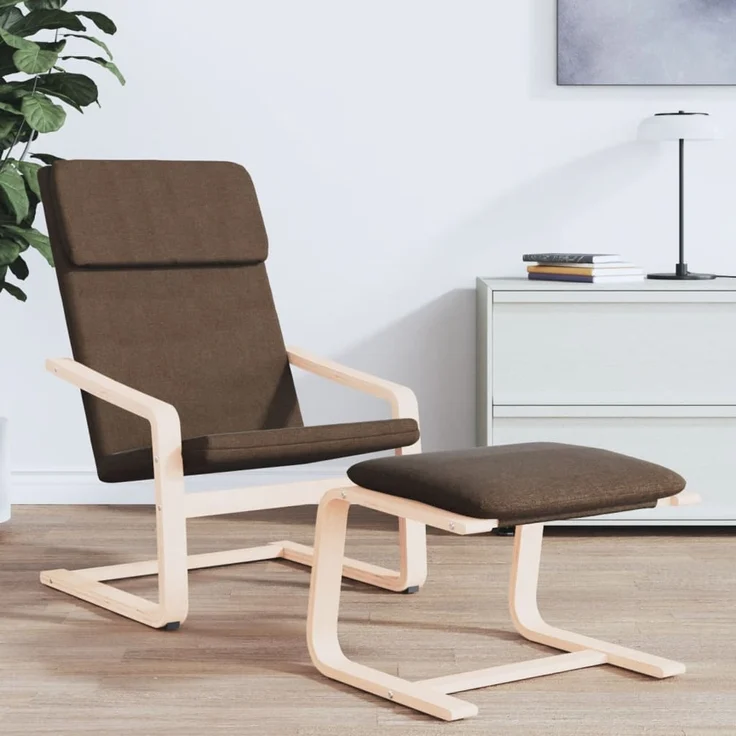 Relaxsessel, Sessel wohnzimmer Dunkelbraun Stoff – Bild 3