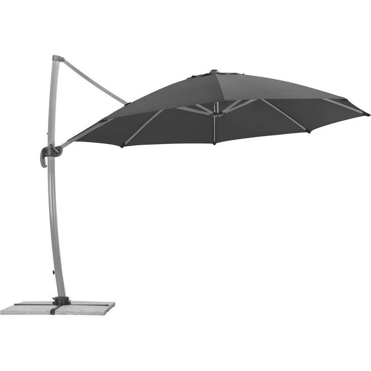 Schneider Schirme 'Rhodos Rondo' Sonnenschirm, Anthrazit, Ø ca. 350 cm – Bild 2