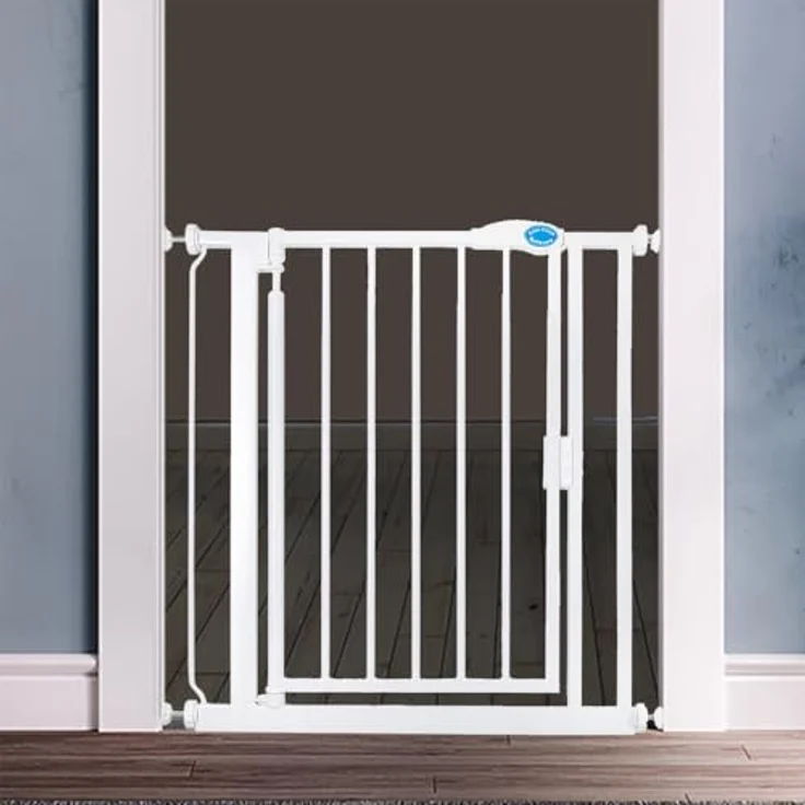 Bettacare Automatisch Schließendes Treppengitter, 61cm – 66.5cm, Weiß, schmal, druckfest, Sicherheitsgitter, Babygitter, Sicherheitsbarriere für Türen, Flure und Räume, einfache Installation – Bild 12
