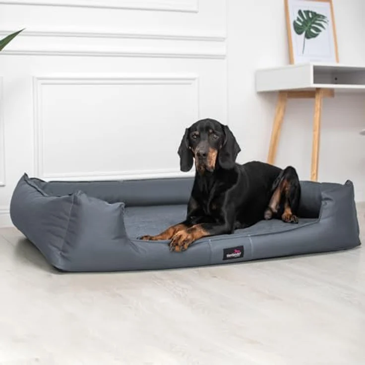 GOOFY Orthopädisches Hundebett - 06 Grau, 130x100cm – Bild 3