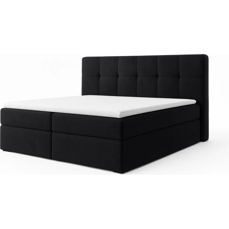 A&J MöbelLand Boxspringbett REF mit 2 Bettkästen, Bonell-Matratze und Topper. – Bild 5