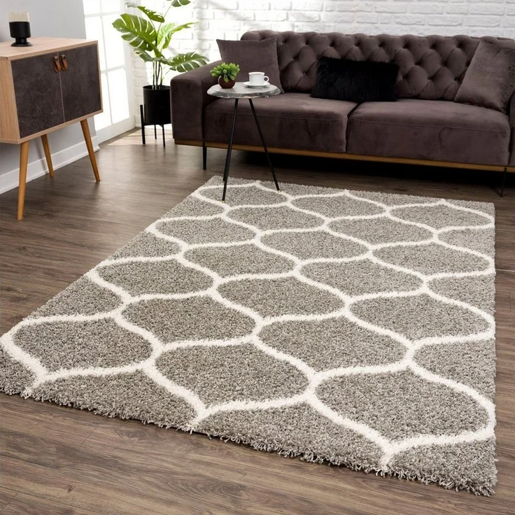 Sanat Hochflor-Teppich Madrid, rechteckig, Höhe: 30 mm, Wohnzimmer, Langflor, Shaggy Teppich – Bild 1