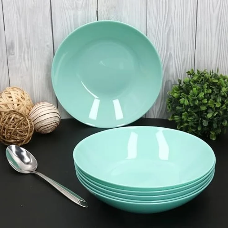 MamboCat Suppenteller MamboCat 6x Mint Suppenteller 420ml Ø 20,3 cm Glas Teller tief Salat – Bild 5