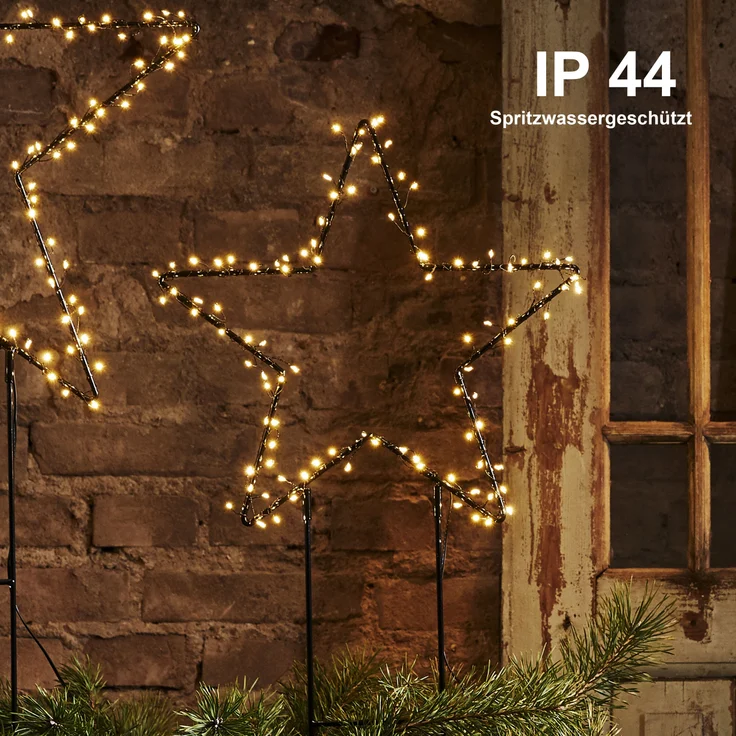 LED Spießleuchte ,Silhouette Barlumi', Stern, warmweiß, outdoor, 80cm – Bild 5