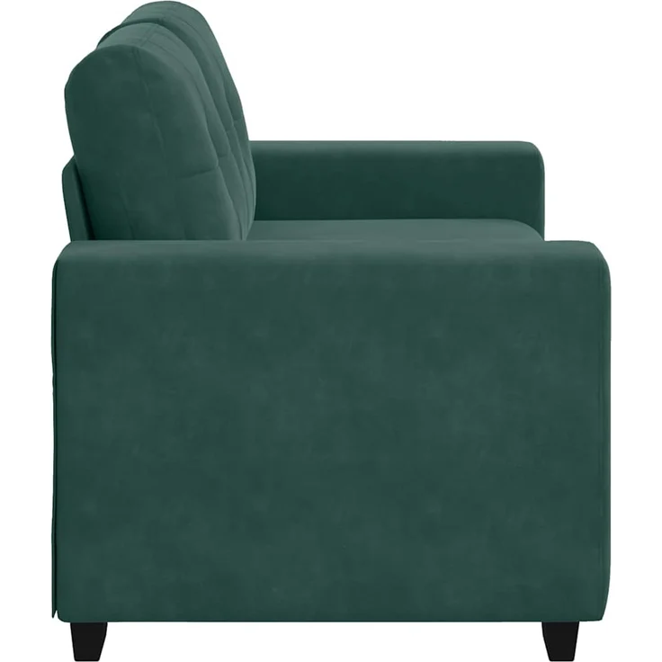vidaXL Zweisitzer-Sofa Dunkelgrün 160 cm Samt 4105112 – Bild 4