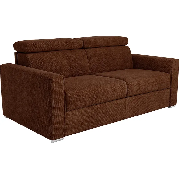 Vente-unique - VIZIR Sofa Stoff Rot - B 223 cm94 cm x H 110 cm95 cm x L 196 cm – Bild 4