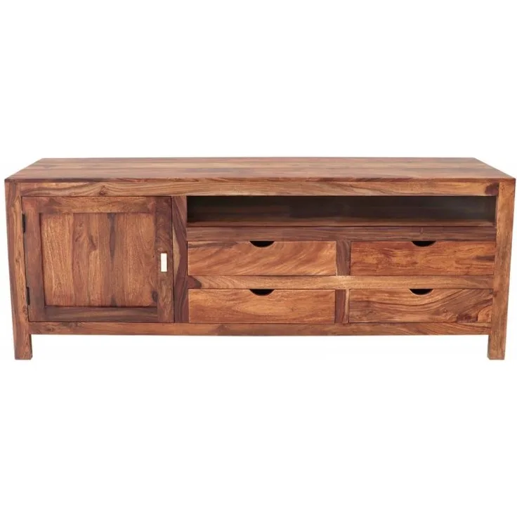 Fernsehtisch Amba 180x70x45 aus indischem Sheesham-Massivholz