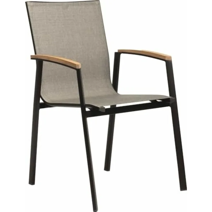 Stern New Top Stapelsessel Aluminium teak