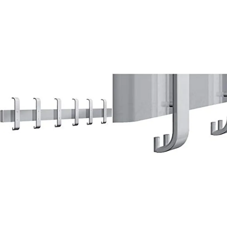 Kerkmann Sicherheits-Wandgarderobe Arosa 43cm silber 3+6 Haken
