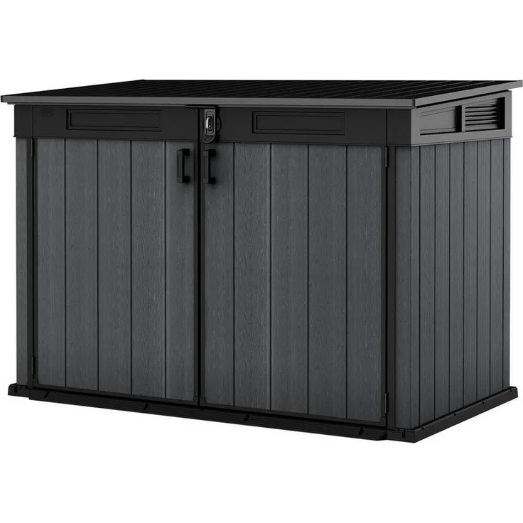 Keter Mülltonnenbox Keter DUOTECH Mülltonnenbox CORTINA MEGA, 2020 L, 2x360 L Tonnen