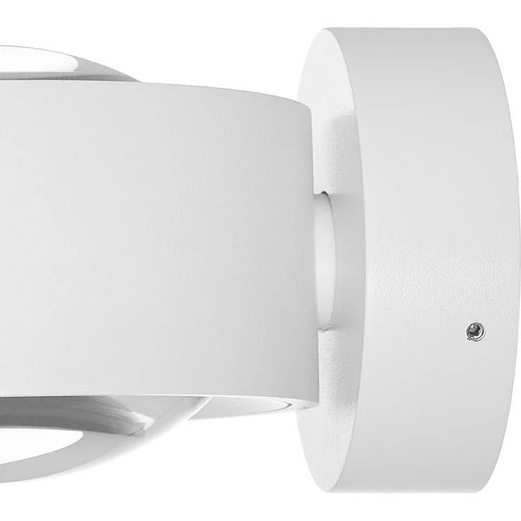 Arcchio Wandleuchte Rotari, LED, Metall, Weiß warmweiß IP20, 2 x 7,1 W LED, warmweiß – Bild 7