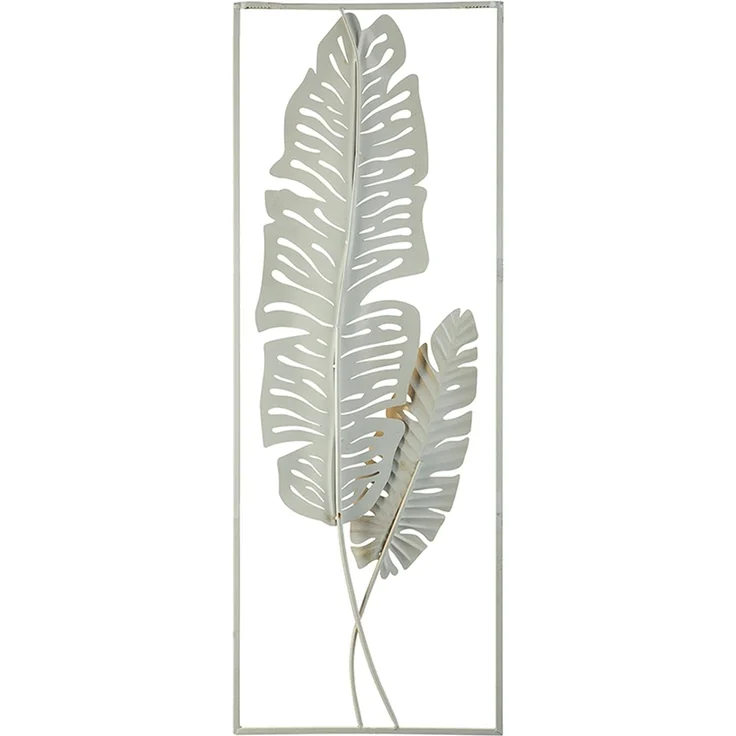 Wandobjekt Blatt PALLADIUM Metall 90 cm Gold – Bild 4