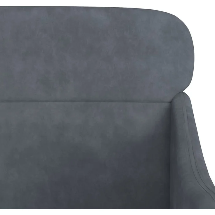 Sessel wohnzimmer, Relaxsessel Dunkelgrau 63 x 76 x 80 cm Samt – Bild 5