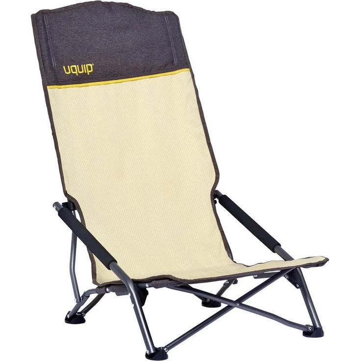 Uquip Strandstuhl Sandy XL Campingstuhl Faltstuhl Klappstuhl Stahl Faltbar 120kg Sand – Bild 5