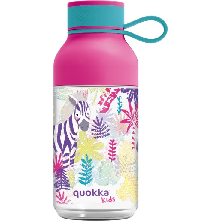 Quokka Ice Kids Trinkflasche 430 ml ZEBRAS Abnehmbare Austattung