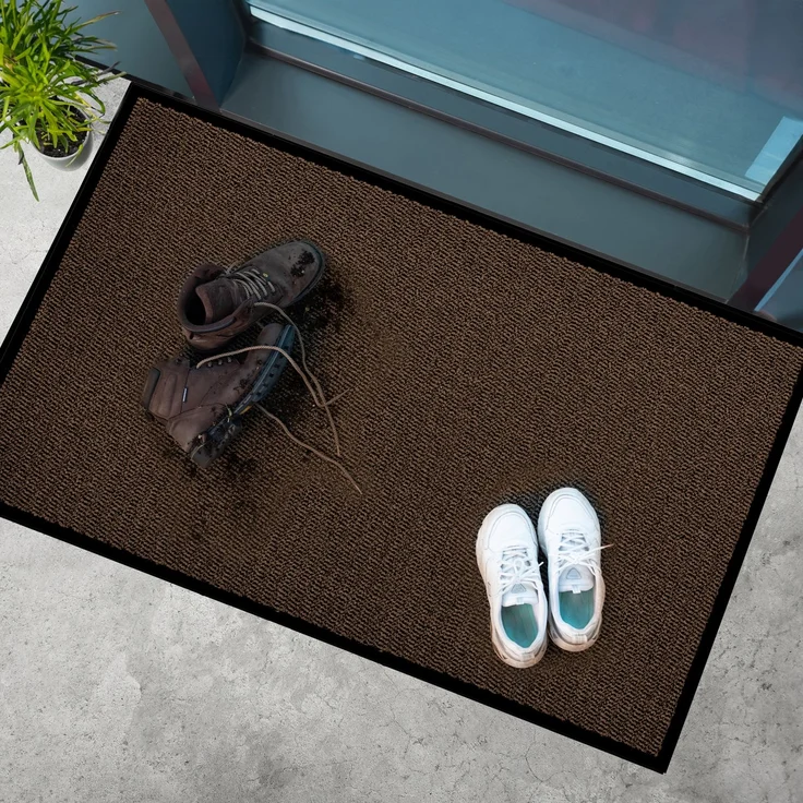 Furni24 Fußmatte - Braun-Schwarz, 90 x 150 cm – Bild 9