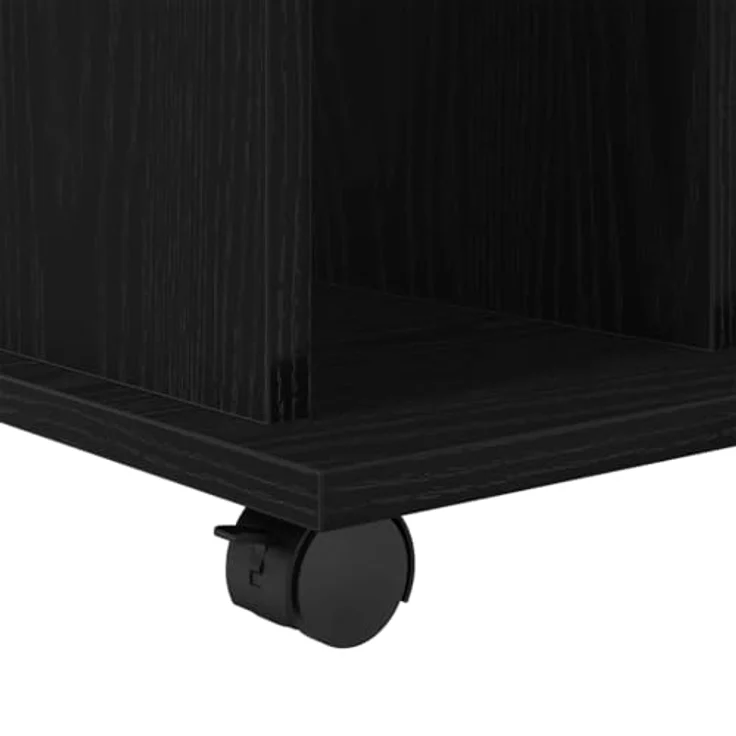 vidaXL Rollschrank Schwarz Eichen-Optik 60 x 45 x 55 cm Holzwerkstoff 862674 – Bild 7