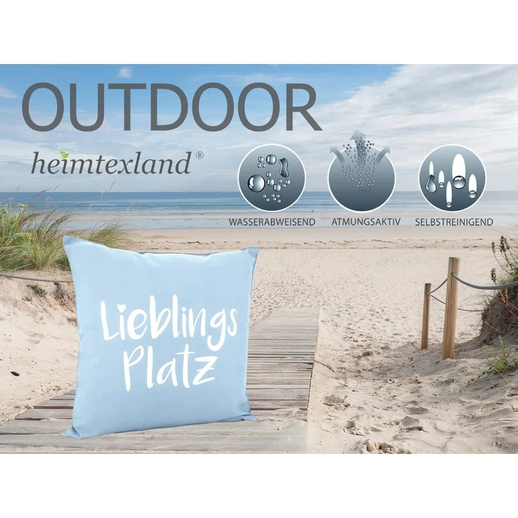 heimtexland Dekokissen Outdoorkissen Garten Deko Outdoor Kissen Maritim, schmutz- und wasserabweisend – Bild 2