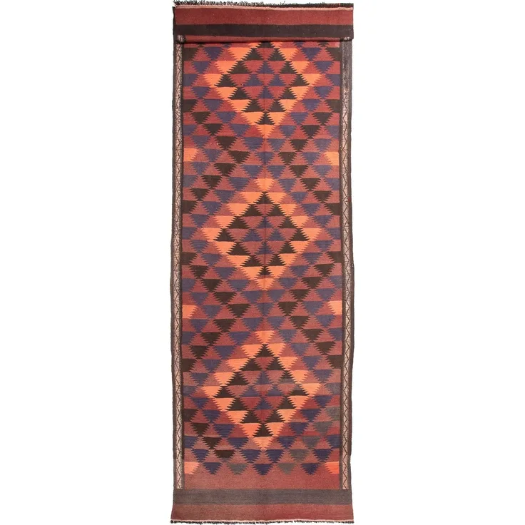 Morgenland Läufer Kelim - Old - 450 x 135 cm - braun