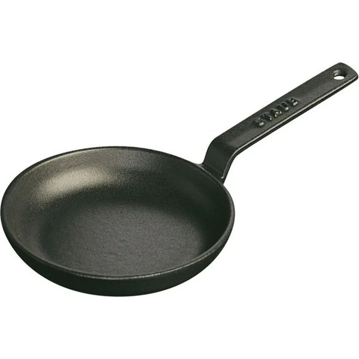 Staub Pans Mini Bratpfanne 12 cm, Gusseisen, Schwarz – Bild 3