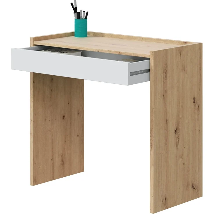Calicosy Schreibtisch mit 1 Schublade Noa - L82 cm - Helles Holz – Bild 4
