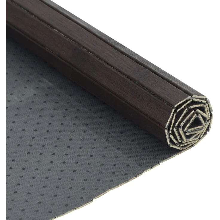vidaXL Teppich Rechteckig Dunkelbraun 60x200 cm Bambus 376719 – Bild 5