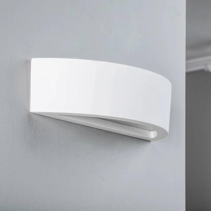 Lindby Wandleuchte Konstantin, Gips Weiß IP20, 1 x 25 W – Bild 3