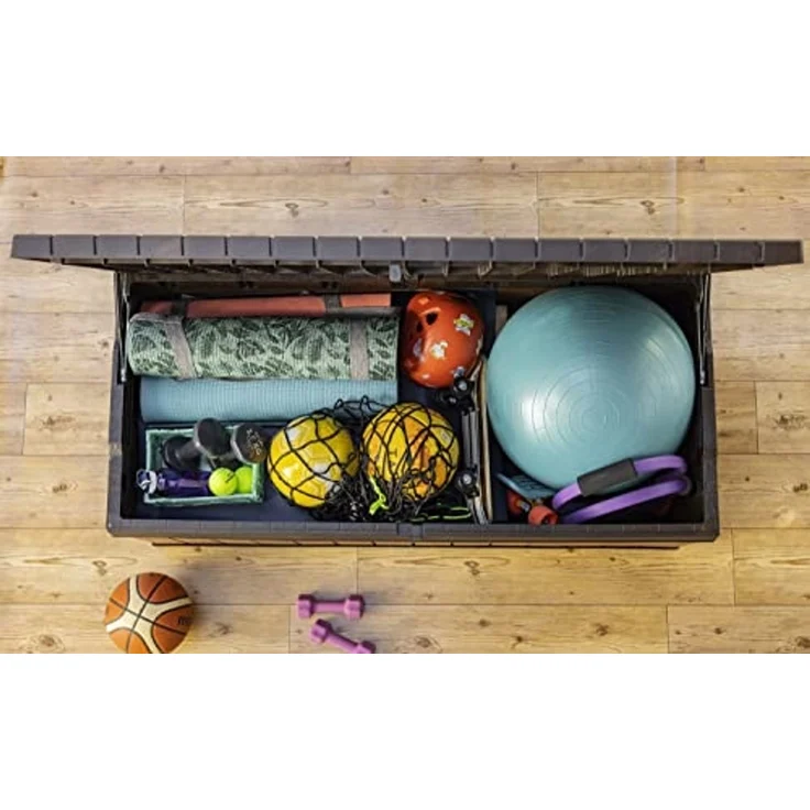 Keter Garten-Aufbewahrungsbox Darwin 570 L Grau – Bild 2