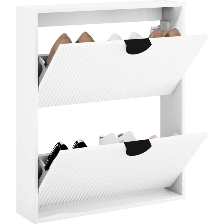 vidaXL Schuhschrank VENRAY 70 x 17 x 82 cm Holzwerkstoff 8020067 – Bild 3