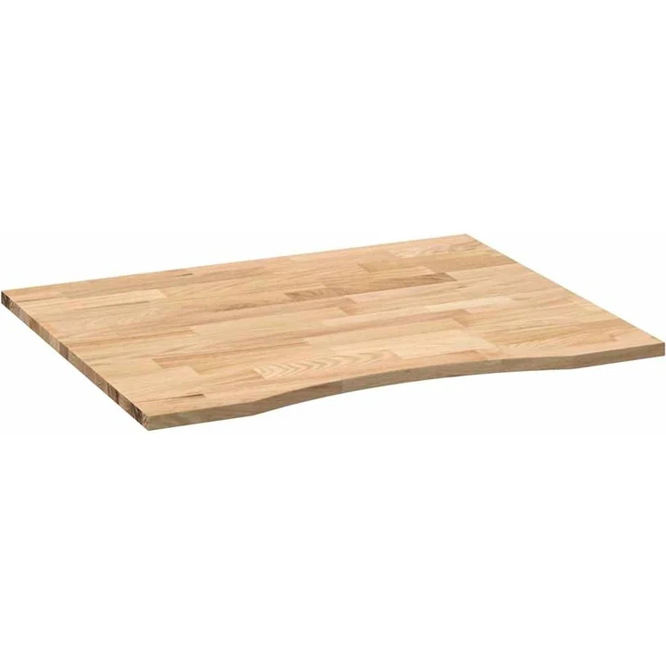 vidaXL Schreibtischplatte Unbehandelt 100x80x2,5 cm Massivholz Eiche 4009016 – Bild 3