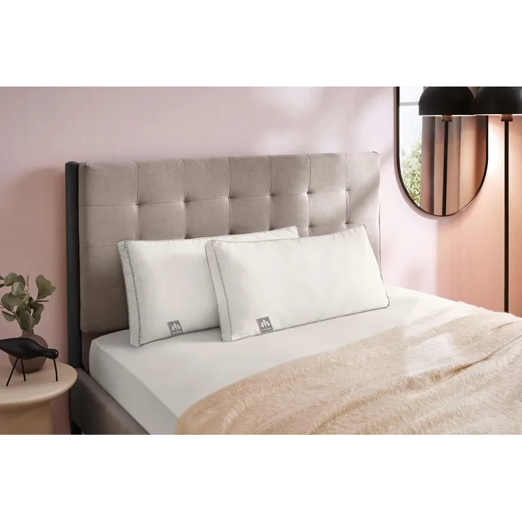 Irisette Kopfkissen irisette® Sensible 2er Set 40x80 cm, Füllung: 100% Polyester, Seitenschläfer, Rückenschläfer, Bauchschläfer, temperatur- und feuchtigkeitsregulierend, Bezug aus Naturmaterialien
