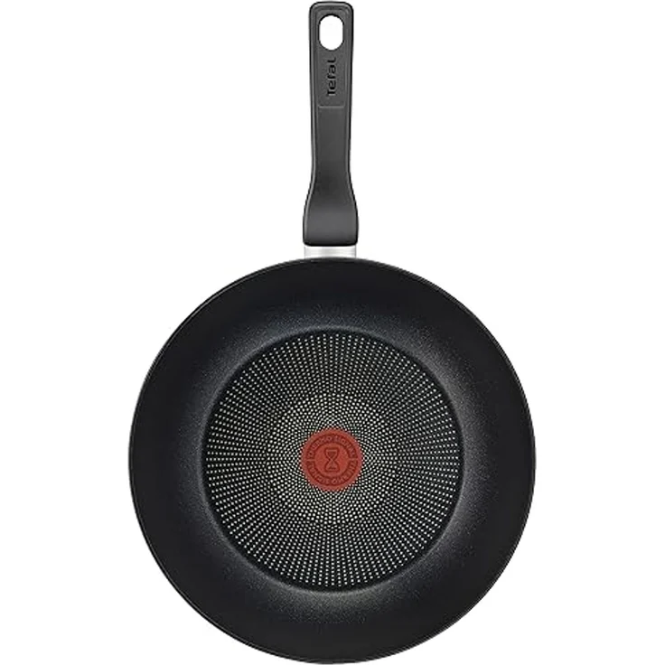 Tefal Wok Titanium Force Wok-Pfanne, Induktion, Ø 28 cm, Aluminium, extra haltbare Antihaft-Beschichtung, Thermo Signal, tiefe Form – Bild 2