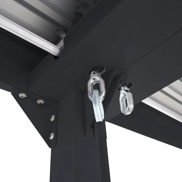 Mendler 'HWC-L41' Pergola ohne Seitenwände, Metall anthrazit, 3x6 m – Bild 5